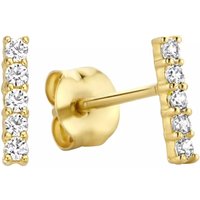 Isabel Bernard Oorbellen - Rivoli Esmã©E 14 Karat Ear Studs With Zirconia in gold