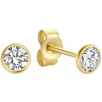 Isabel Bernard Oorbellen - Rivoli Juliette 14 Karat Ear Studs With Zirconia in gold