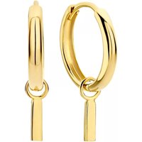 Isabel Bernard Oorbellen - Monceau Josephine 14 karat hoop earrings with rod in gold