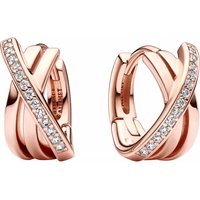 Pandora Oorbellen - 14k Rose gold-plated unique metal blend  Cubic Zir in gold