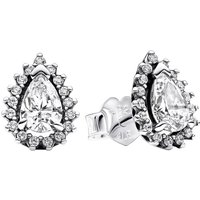 Pandora Oorbellen - Sterling silver stud earrings withcubic zirconia in silver