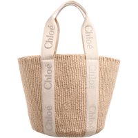 Chloé Shoppers - Large Woody Basket Bag in beige