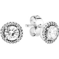 Pandora Oorbellen - Round Sparkle Ohrringe in silver