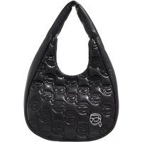 Karl Lagerfeld Hobo bags - K/Ikonik 2.0 Quilted Lg Hobo in zwart