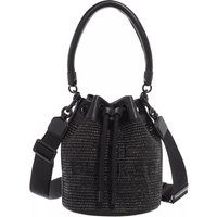 Marc Jacobs Bucket bags - Woven Raffia Bucket Bag in zwart