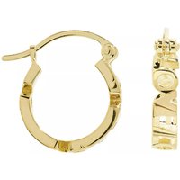 Anna+Nina Oorbellen - Single Universal Love Ring Earring in gold