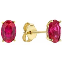 Isabel Bernard Oorbellen - Baguette Roux 14 karat stud ear studs in multi