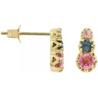 Anna+Nina Oorbellen - Single Eclectic Anna Stud Earring in multi