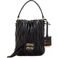 Miu Miu Bucket bags - Bucket Bag Made Of Matelless Nappa Leather in zwart