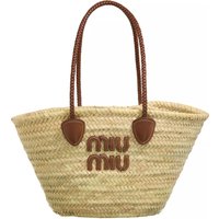 Miu Miu Shoppers - Straw Bag in beige