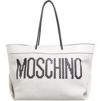 Moschino Shoppers - Black & White Shoulder Bag in wit