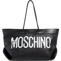 Moschino Shoppers - Black & White Shoulder Bag in zwart