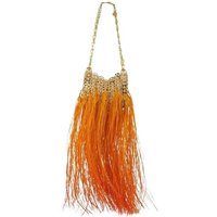 Paco Rabanne Shoppers - Gradient Fringes Bag - Raphia - Orange in oranje