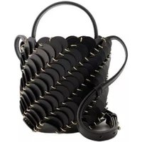 Paco Rabanne Shoppers - Small Paco Bucket Bag - Leather - Black in zwart