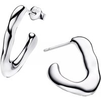 Pandora Oorbellen - Sterling silver hoop earrings in silver