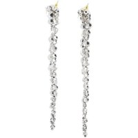 Simone Rocha Oorbellen - Drip Earrings - Crystal - Grey in gray