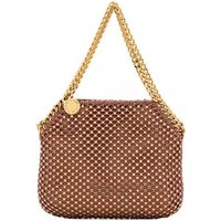 Stella McCartney Shoppers - Mini Crystals And Mesh Shoulder Bag in bruin