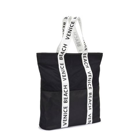 Venice Beach Shopper met mesh-inzet