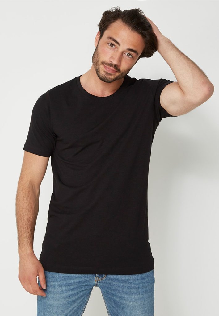 2 T-shirts crew neck 2-Pack Zwart