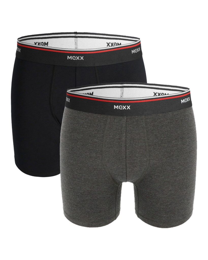 MEXX Boxershorts 2-pack Black/Anthracite Melange