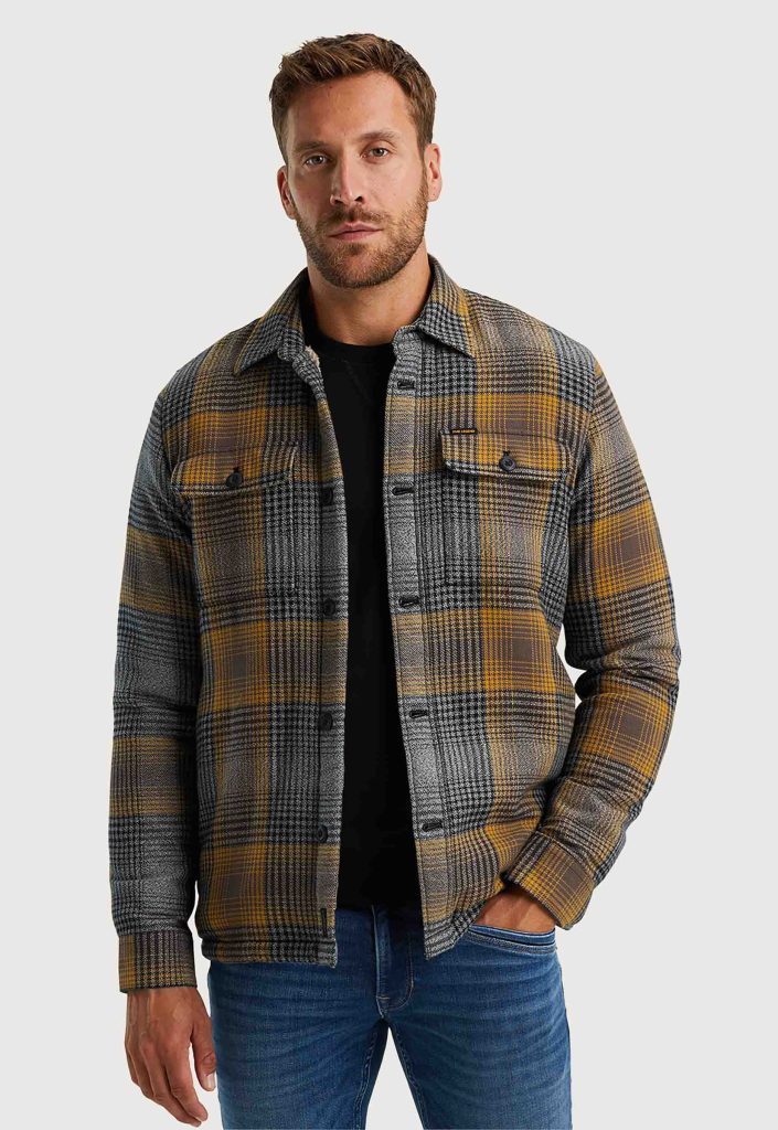 PME Legend Fur Lined Check Overshirt