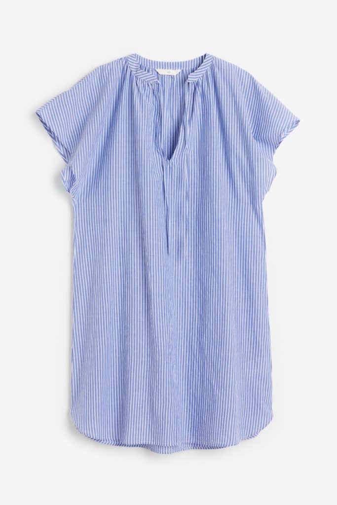 H & M - Katoenen tuniekjurk - Blauw