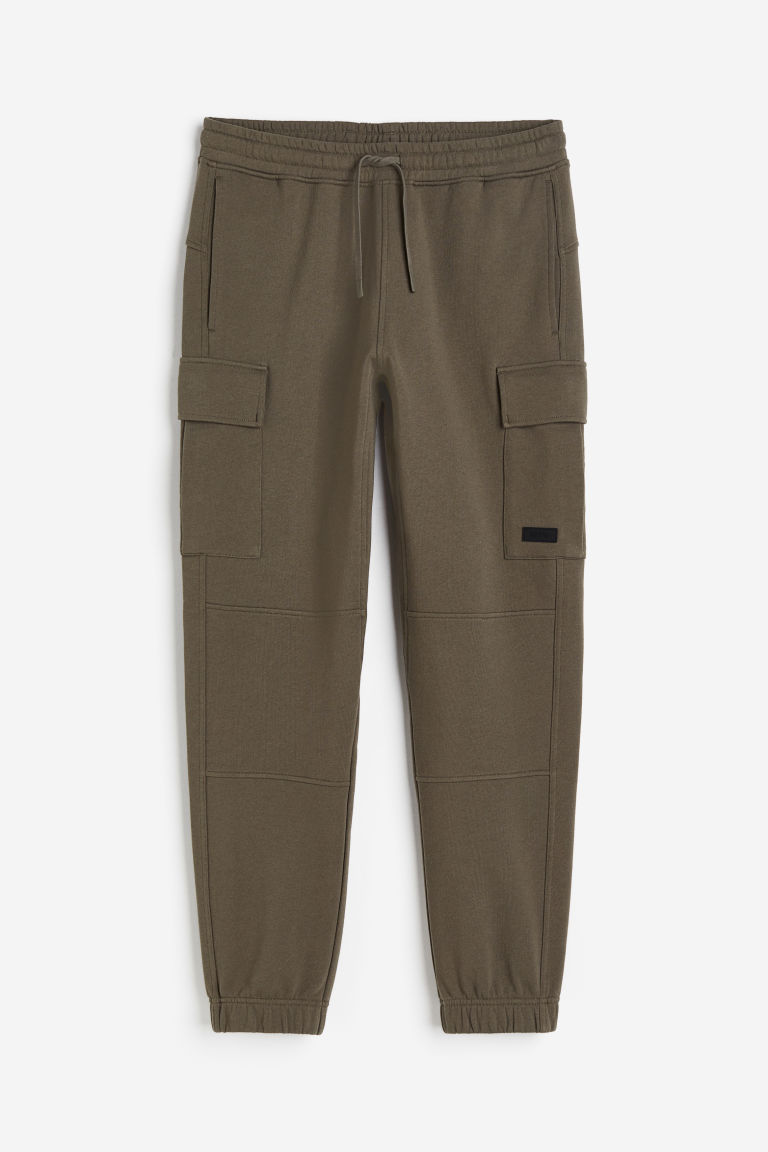 H & M - Katoenen utilityjoggers van DryMove™ - Regular Fit - Groen