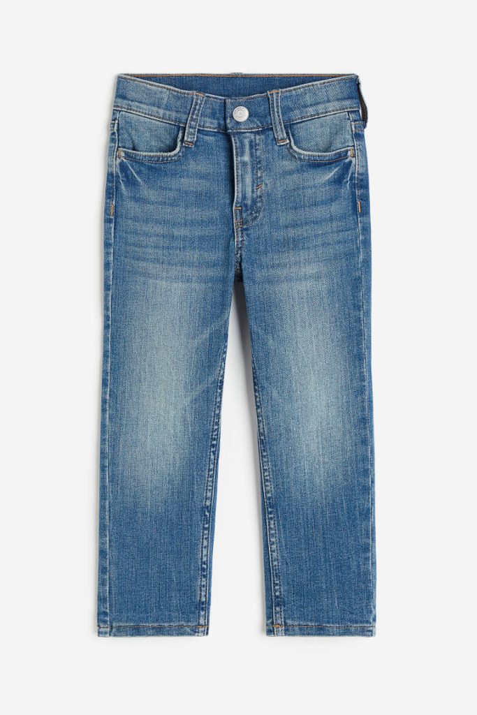 H & M - Slim Fit Lined Jeans - Blauw