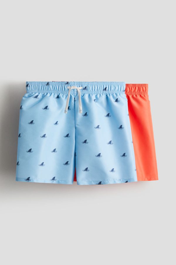 H & M - Set van 2 zwemshorts - Blauw