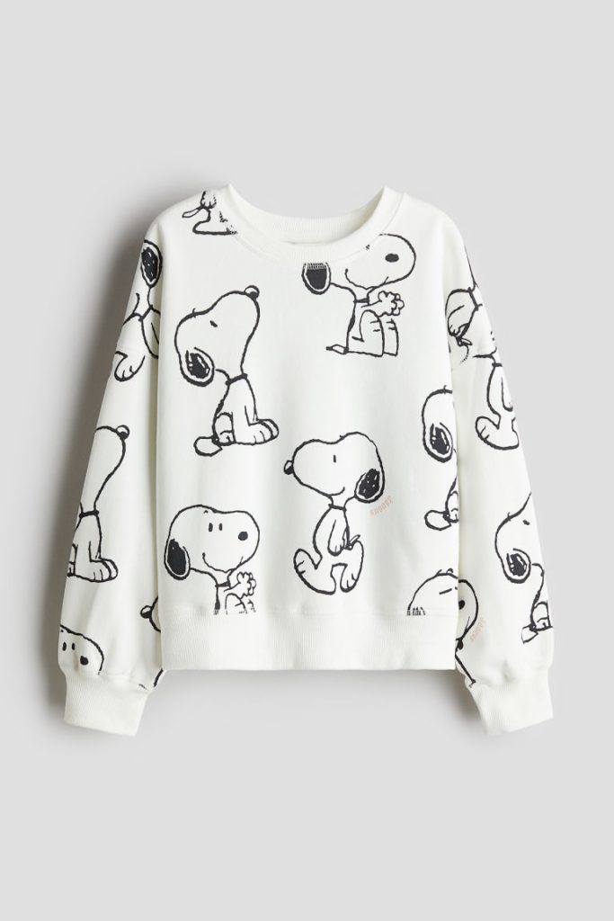 H & M - Sweater met geprint motief - Wit