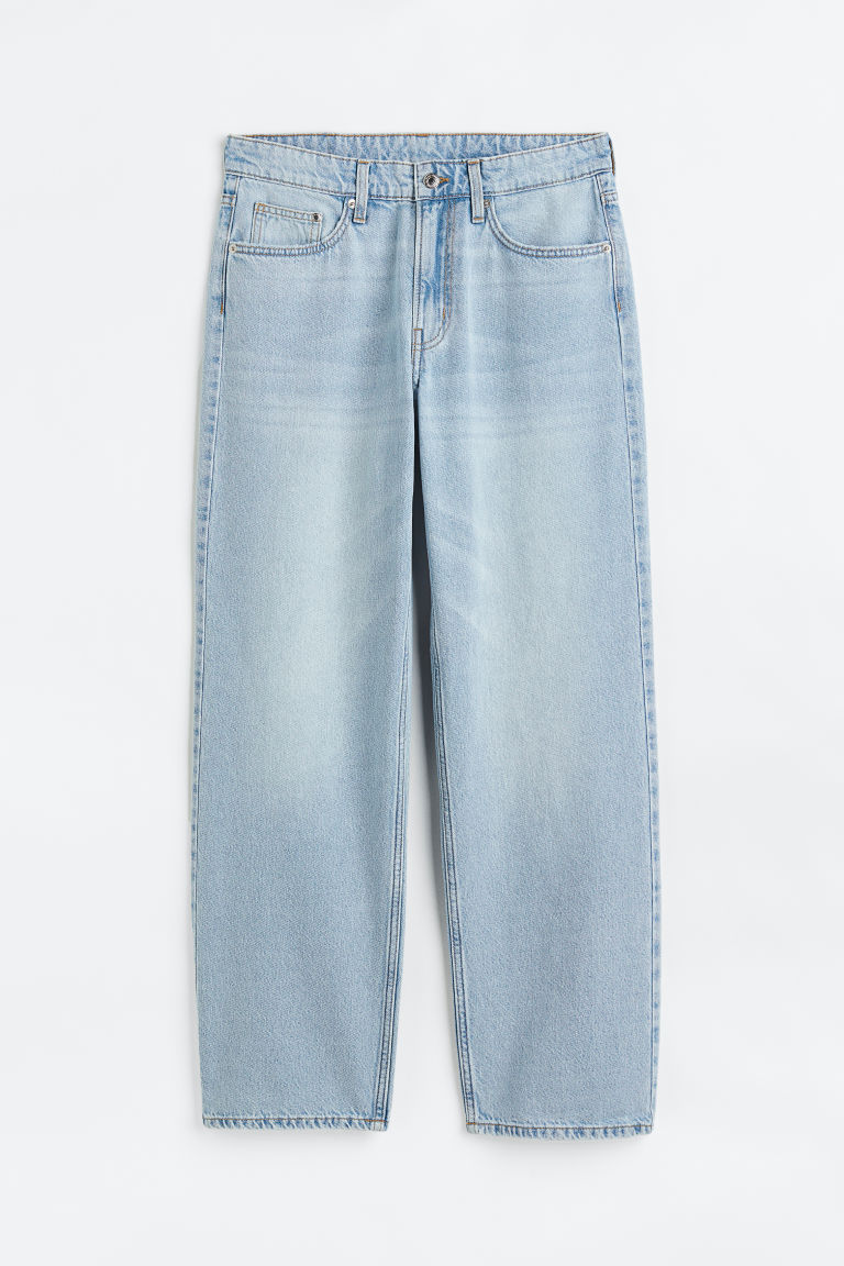 H & M - 90's Baggy Low Jeans - Blauw