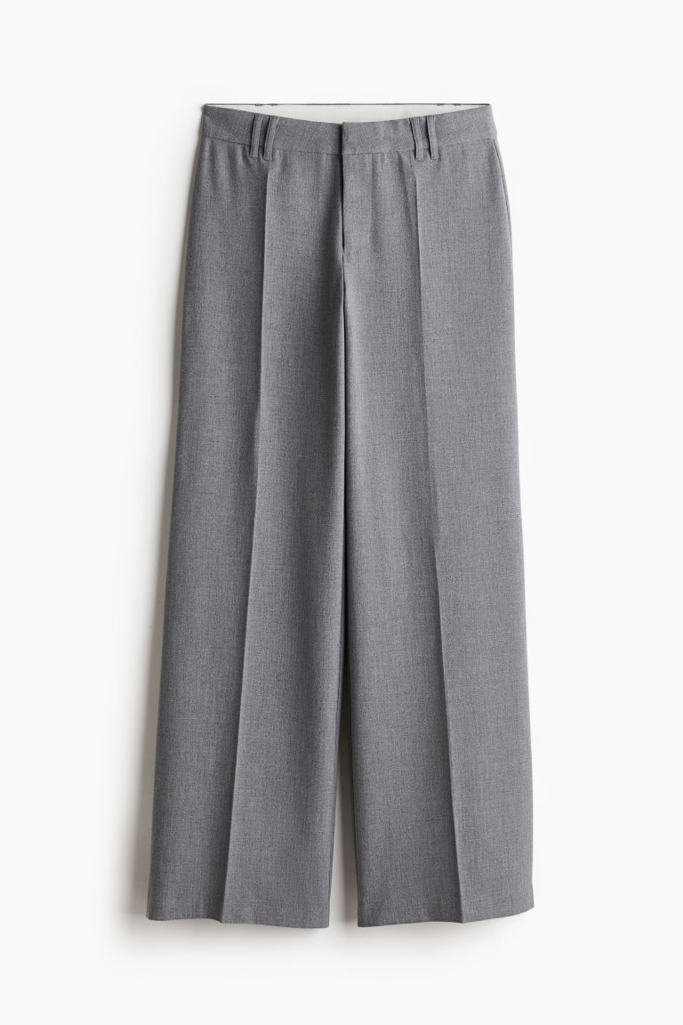 H & M - Wijde pantalon - Grijs