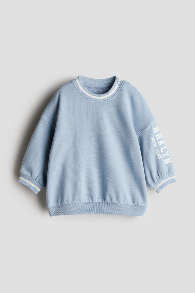 H & M - Sweater met ronde hals - Blauw