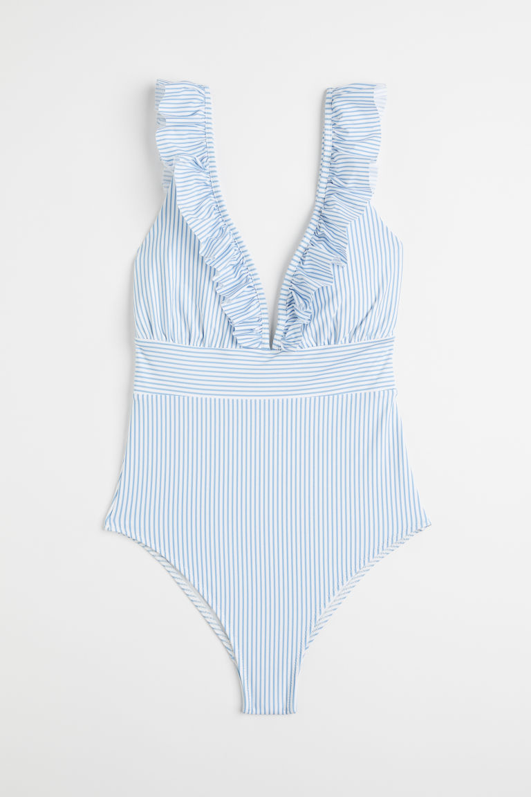 H & M - Badpak met padded cups - Blauw