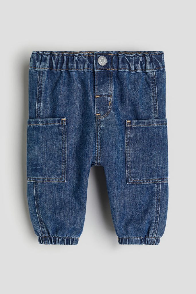 H & M - Jeans met opgestikte zakken - Blauw