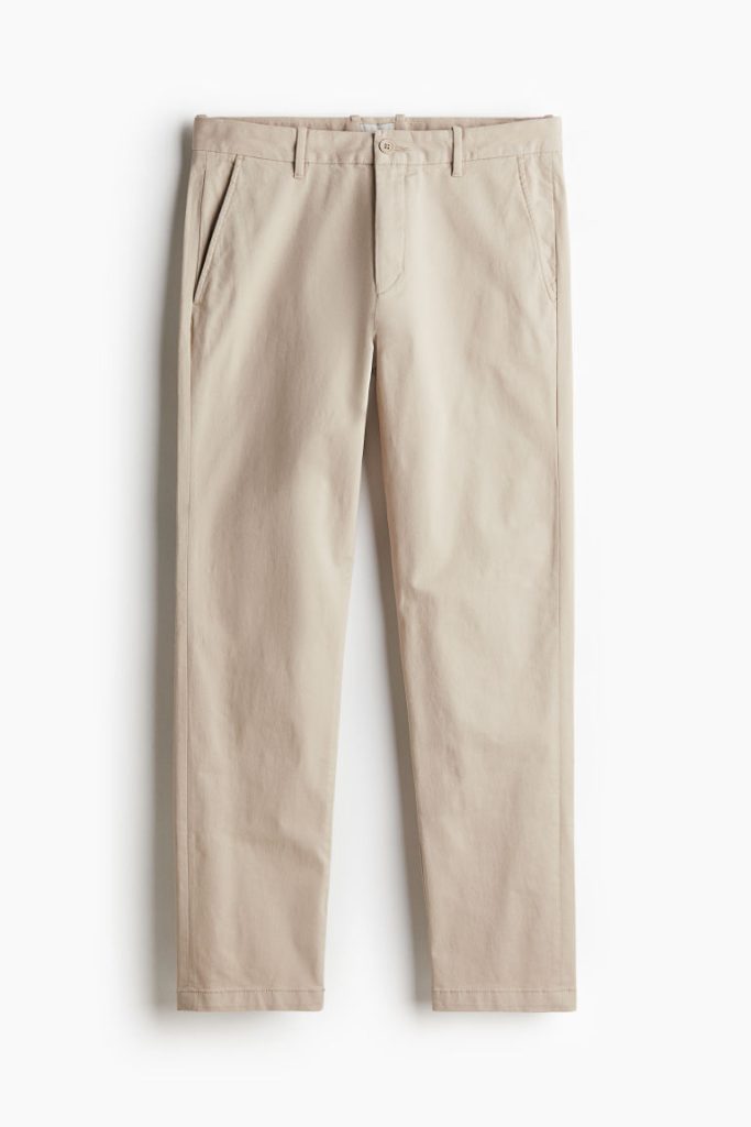 H & M - Katoenen chino - Slim Fit - Beige