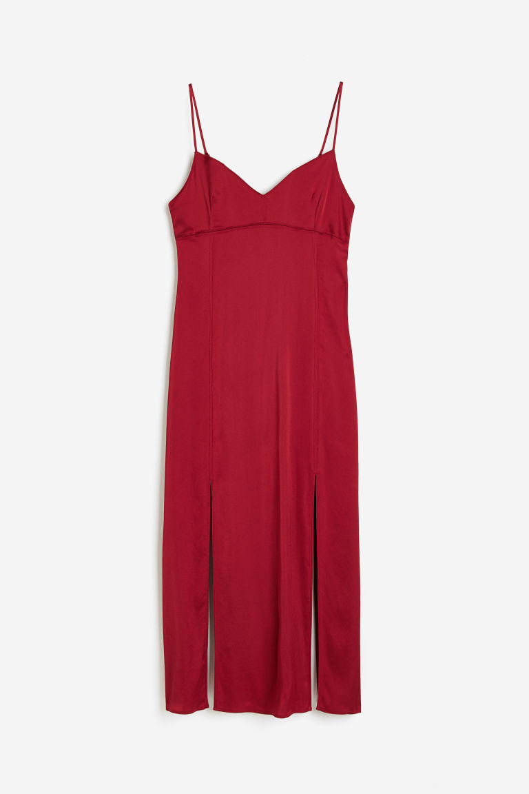 H & M - Satijnen negligé - Rood