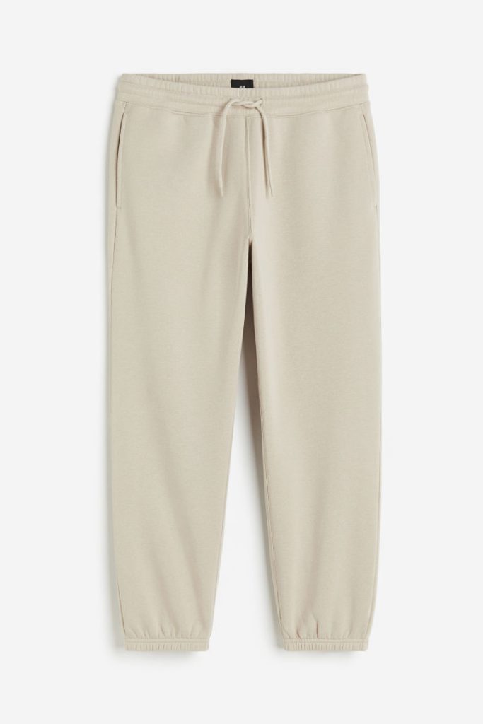 H & M - Sweatpants - Relaxed Fit - Beige