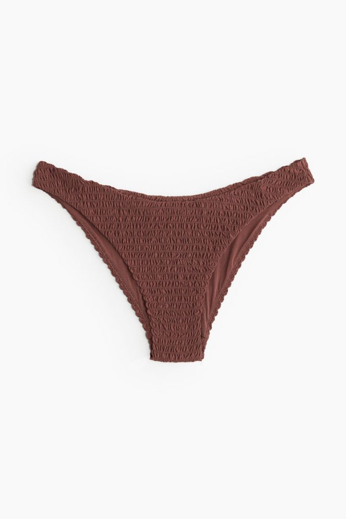 H & M - Gesmokte bikinislip - Beige