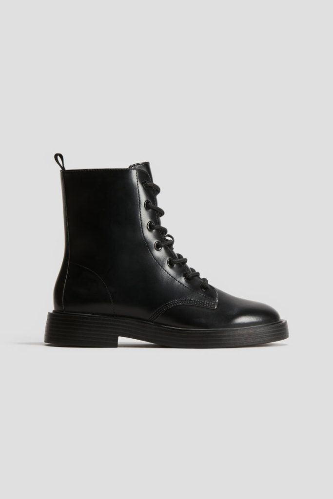 H & M - Veterboots - Zwart