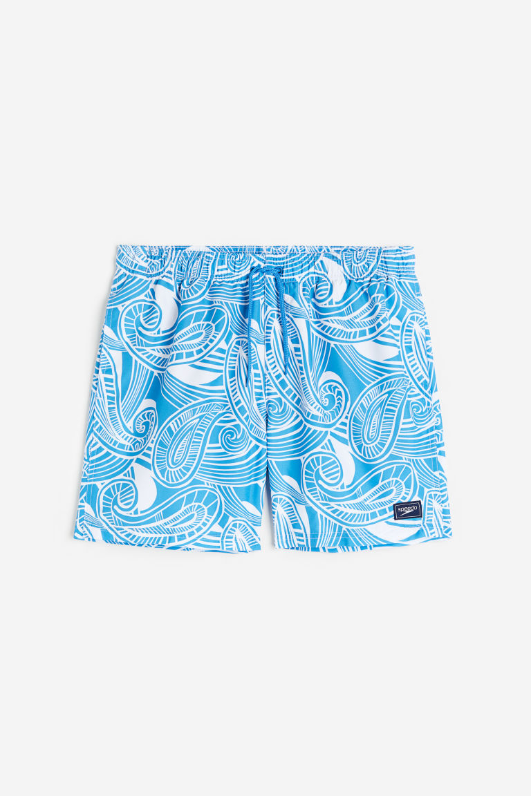 H & M - 16" Watershort Met Print Voor In De Vrije Tijd - Blauw