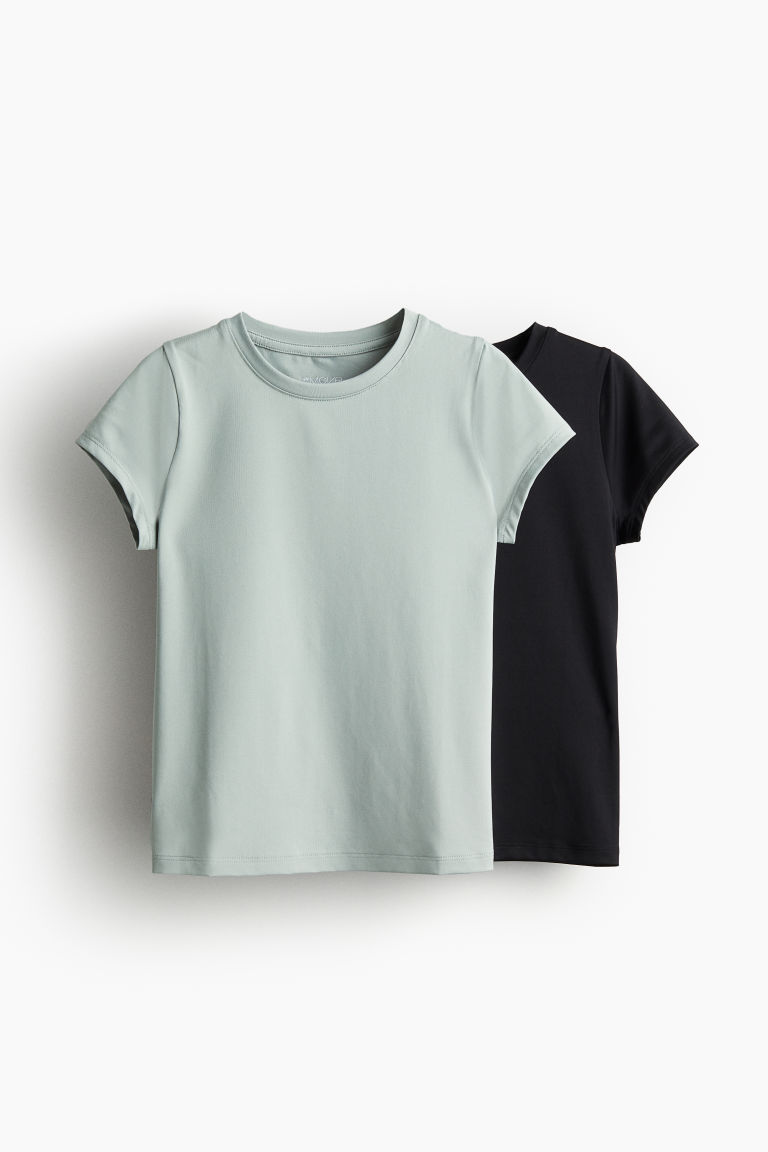 H & M - Set van 2 sporttops van DryMove™ - Groen