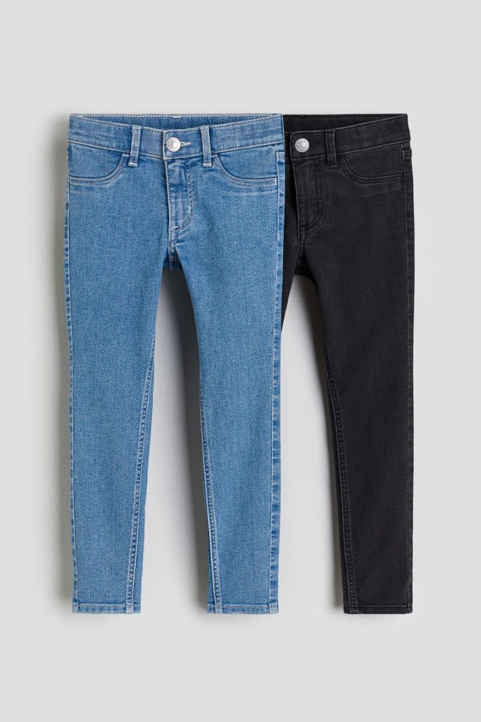 H & M - Set van 2 Skinny Fit Jeans - Zwart