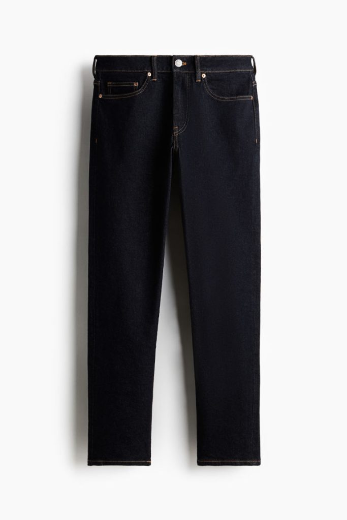 H & M - Straight Regular Jeans - Blauw