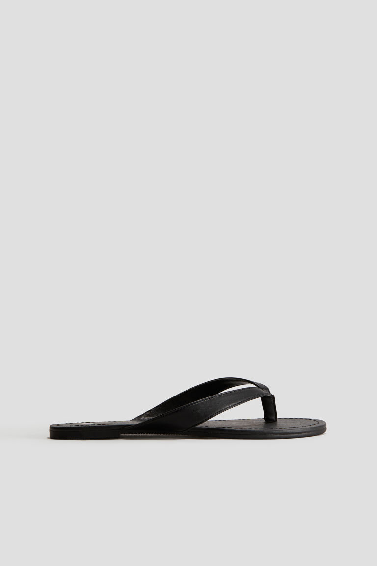 H & M - Teenslippers - Zwart