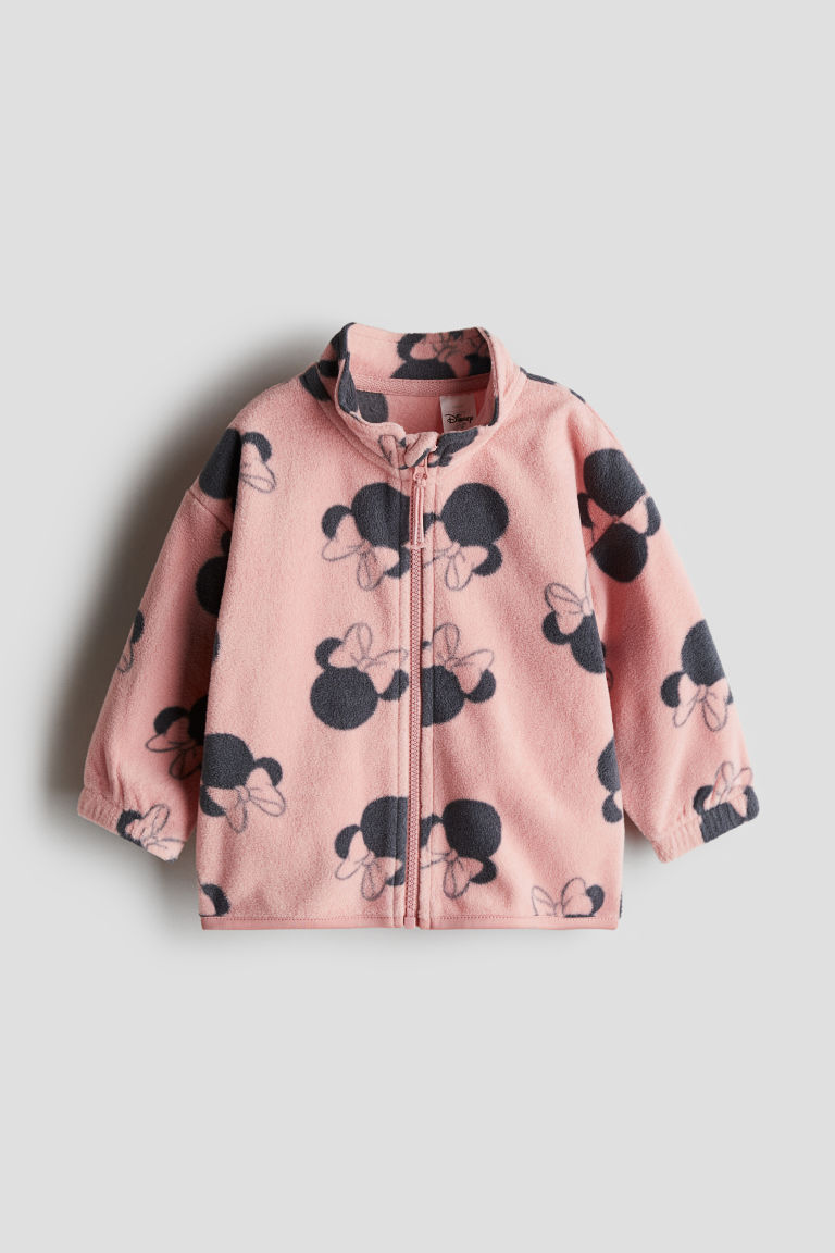 H & M - Fleece vest met dessin - Roze