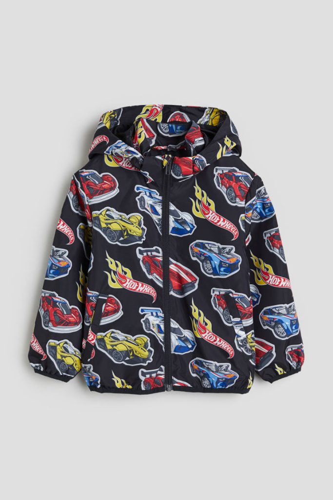 H & M - Windbreaker met print - Zwart