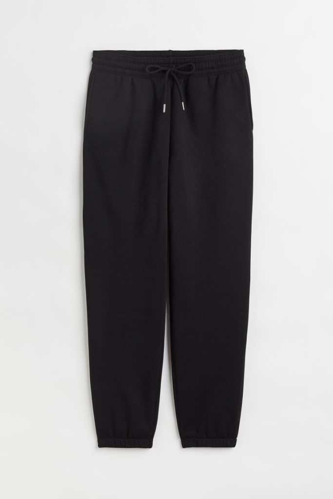 H & M - Sweatpants van katoenmix - Zwart