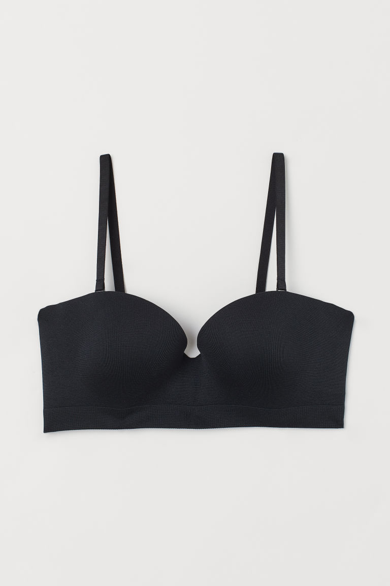 H & M - Seamless balconette-bh - Zwart