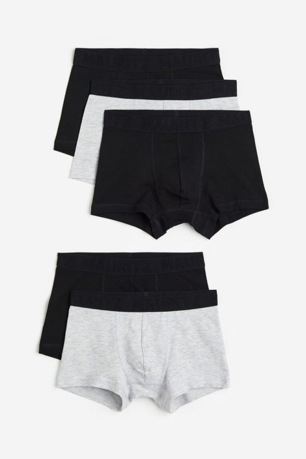 H & M - Set van 5 boxershorts - Trunk - Zwart